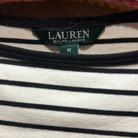 Ralph Lauren medium striped top with detail ties on sleeves. NWOT - Picture 3 of 5